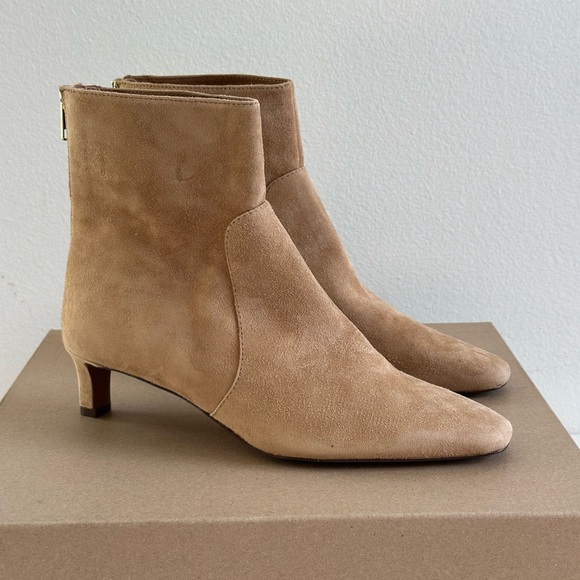 Madewell The Dimes Kitten-Heel Boot in Tawny Khaki, Size 8.5 - Picture 5 of 13